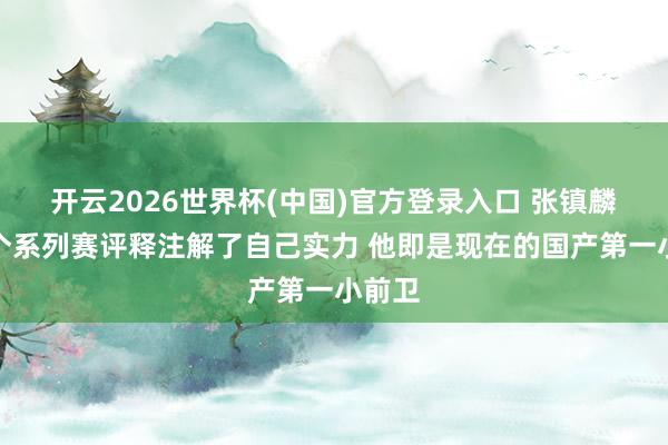 开云2026世界杯(中国)官方登录入口 张镇麟在这个系列赛评释注解了自己实力 他即是现在的国产第一小前卫